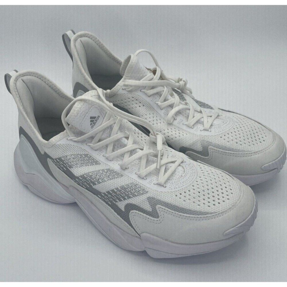 Adidas Impact FLX Mahomes Football Training Shoes White/Silver GV6767 Mens Sz 12